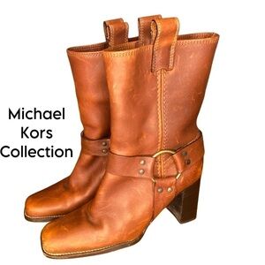 Michael Kors Collection Brown Heeled Boots